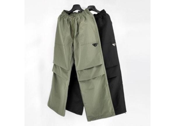 프** 스트링 와이드 팬츠