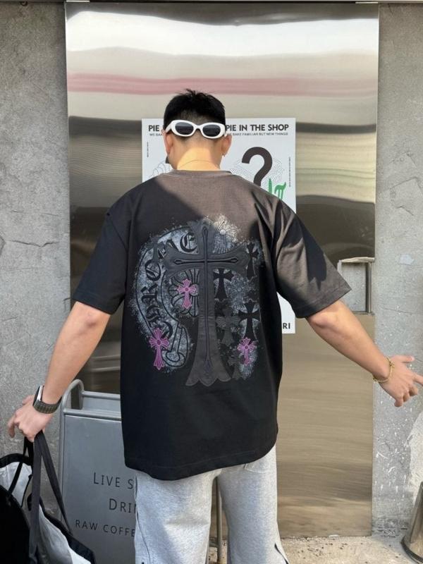 크* 멀티십자가자수 티셔츠