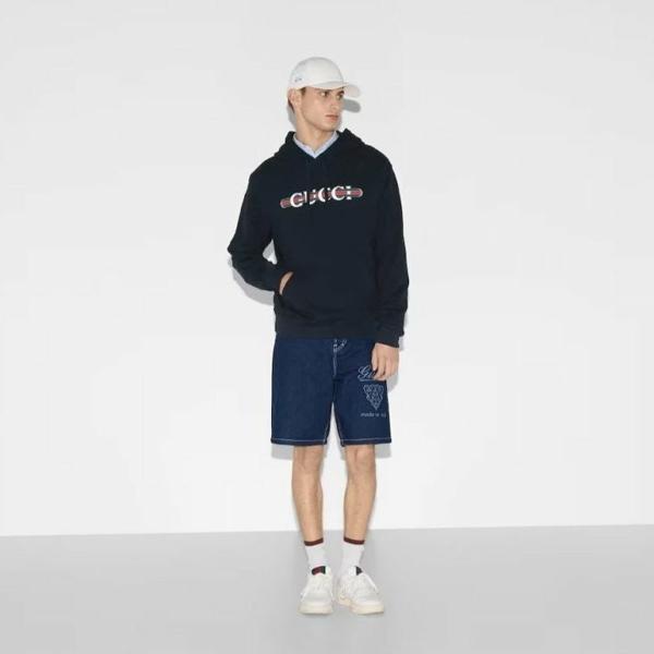 구* 프린트 후드티