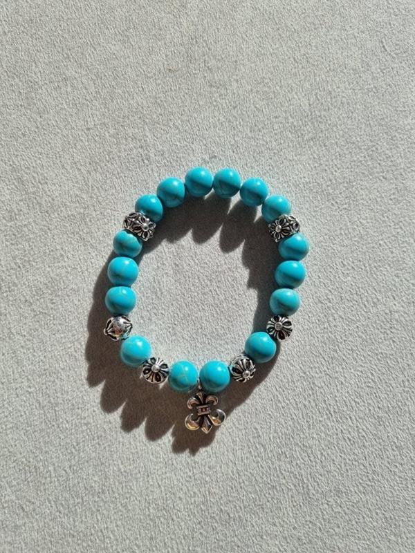 크* 비즈 팔찌 민트