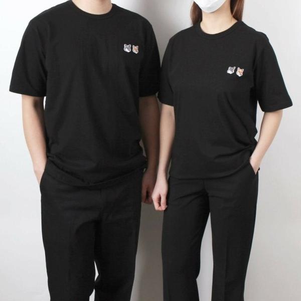 메* 키츠네 더블헤드패치 반팔티