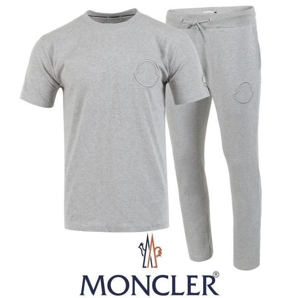 자수 로고 반팔  긴바지 셋트