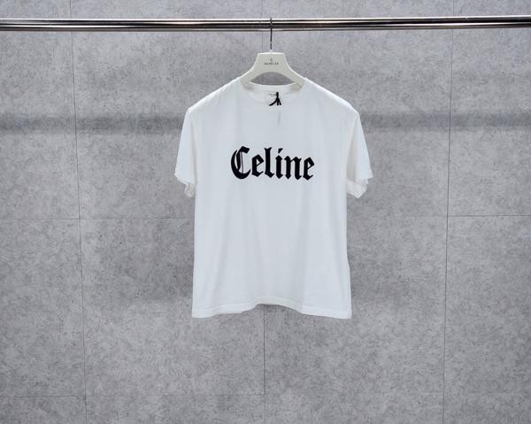 셀** 자수로고 반팔 티셔츠