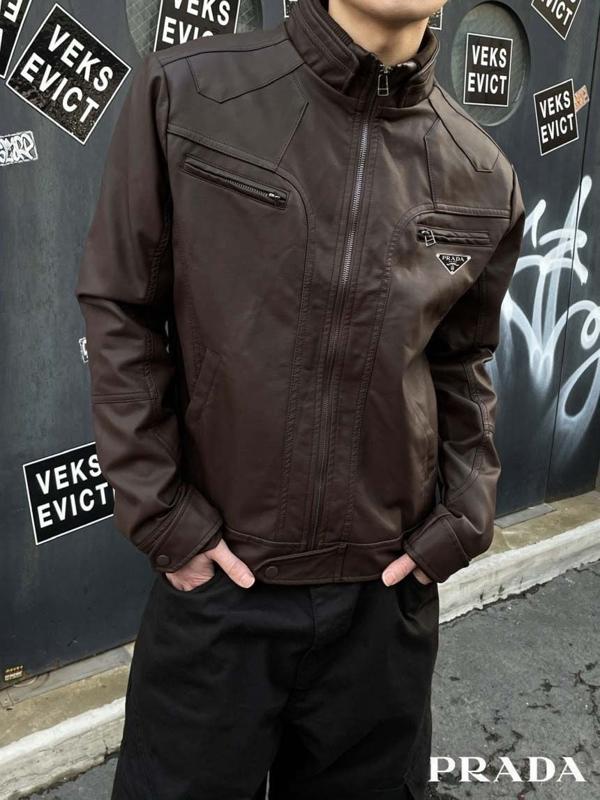 프** 비건 투지퍼 레더자켓