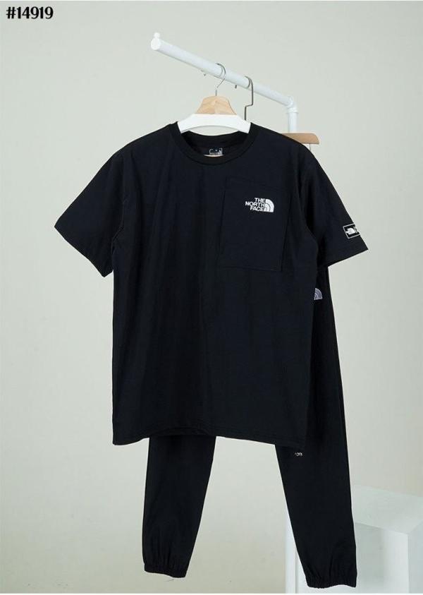 노**** 남여공용 자수 로고 우븐 스트링 탑  포켓 조거 팬츠 셋