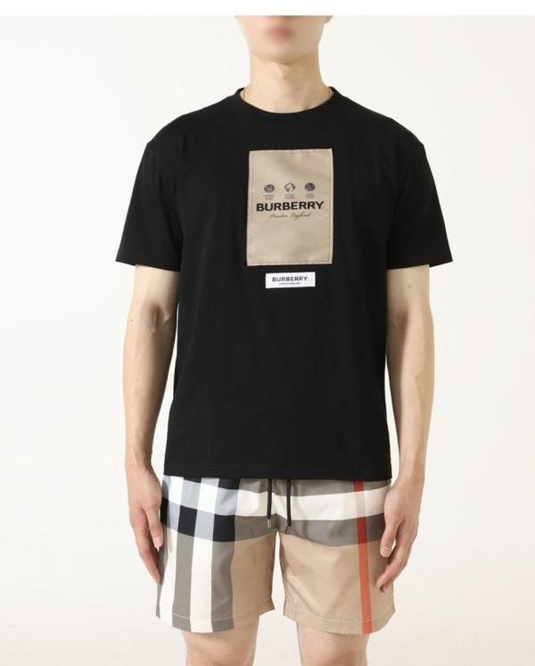 버** 수입 SERGIO 로고 패치 반팔티셔츠