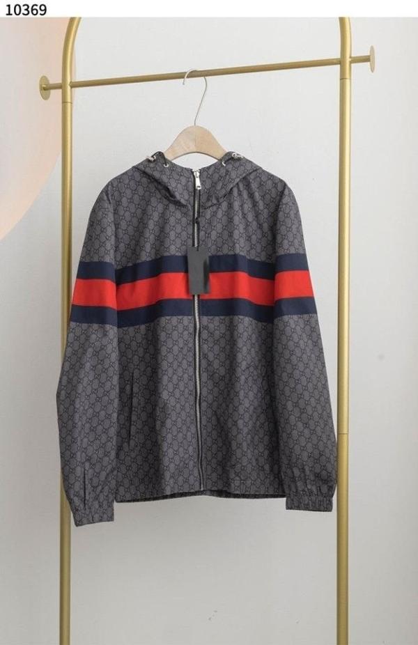 구* GG 프린트 코튼 재킷