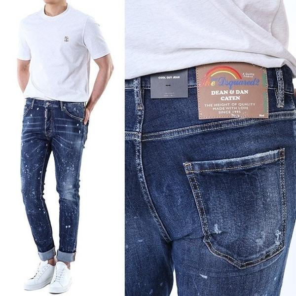 디**** 써니프린트 케이튼패치 락싱스팟 중청 워싱진