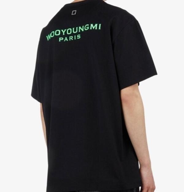 우** 그린 wyn 로고 반팔티