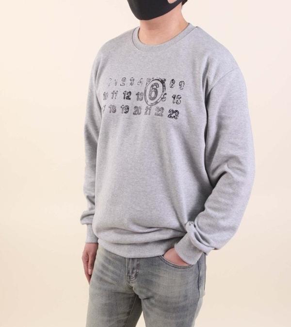 메* 마르지엘라 넘버링 프린팅 맨투맨