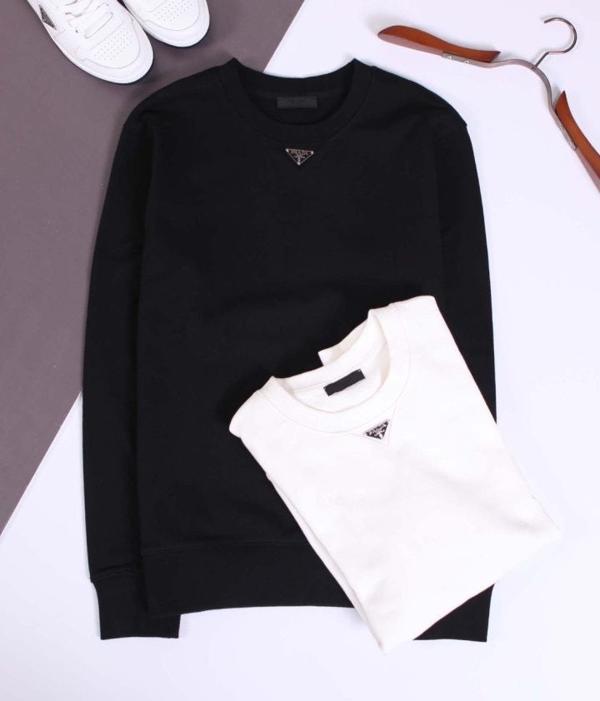 프** 미드 로고 코튼 스웨트 셔츠