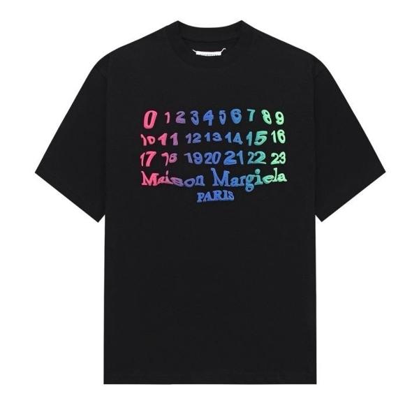 메* 마르지엘라 발포 로고 포스티치 라운드 티셔츠