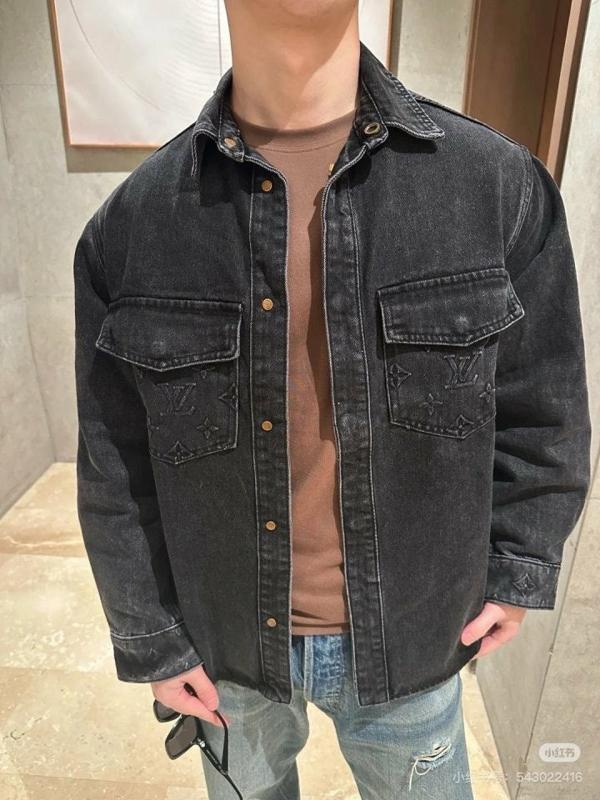 루* 엠보로고 데님 자켓