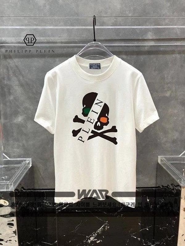 필* 절개 스컬 티셔츠