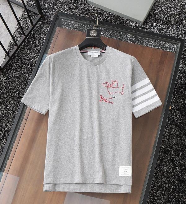 톰* 헥터 자수 스트라이프 코튼 라운드 수입최고급