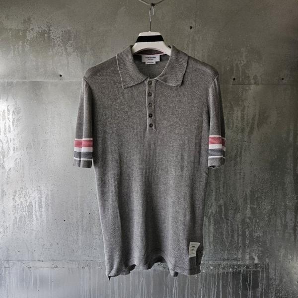 톰* 텍스처 코튼 폴로셔츠