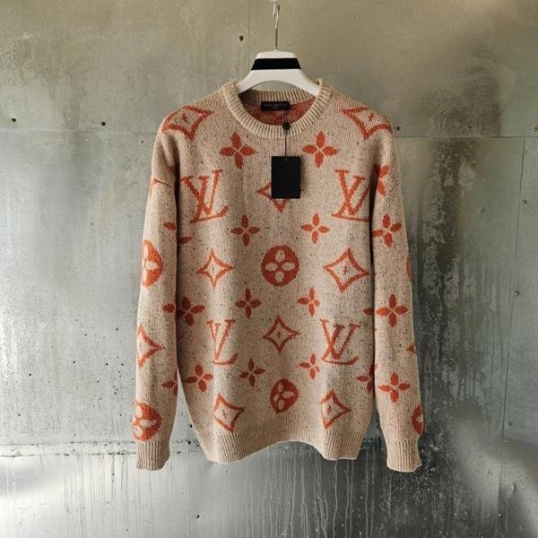 루* 모노그램 울 니트