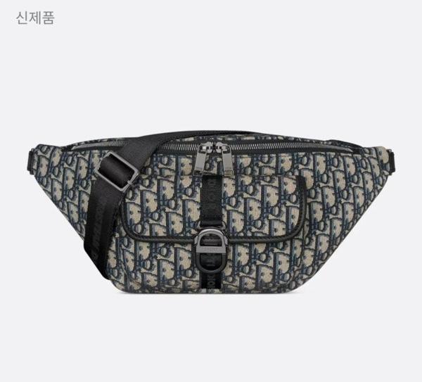 디* 8 벨트백 베이지  블랙 Di0r Oblique 자카드