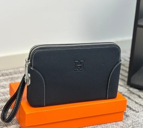 에*** 남성 클래식 파우치 클러치 풀박스