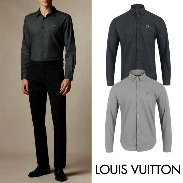 루* 신상 모노자수 패턴 셔츠