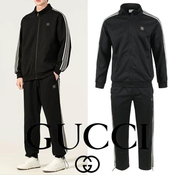 구* 스트라이프 스틸로고 집업 셋업 커플 착용 가능