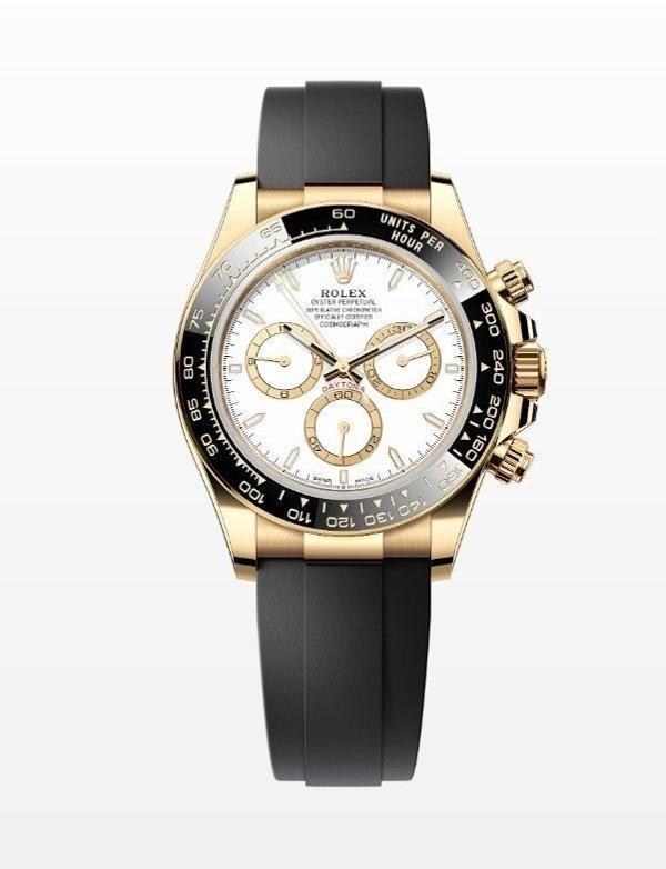 로** 데이토나 옐로우 골드 화이트다이얼