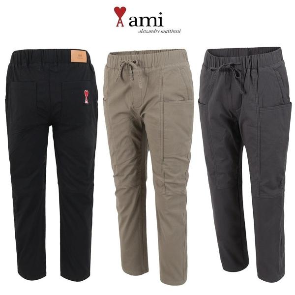 아* 융본딩 바이오워싱 스판 밴드 배기핏 팬츠