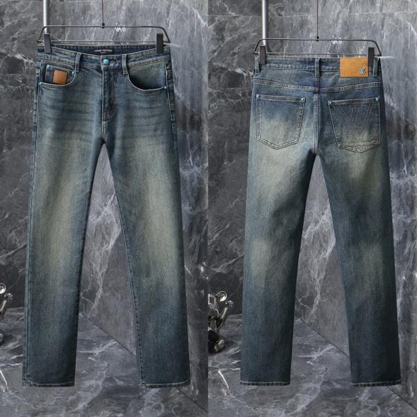 루* 로고 스티치 워싱스판 데님진 수입최고급