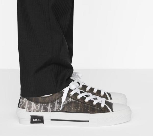 디* B23 로우 오블리크 캔버 블랙  화이트