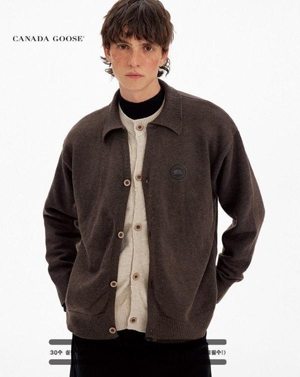 캐* 4  도톰 카라 가디건 니트