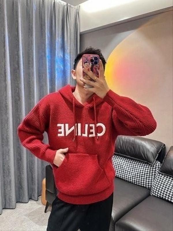 셀** 로고자수 니트 후드