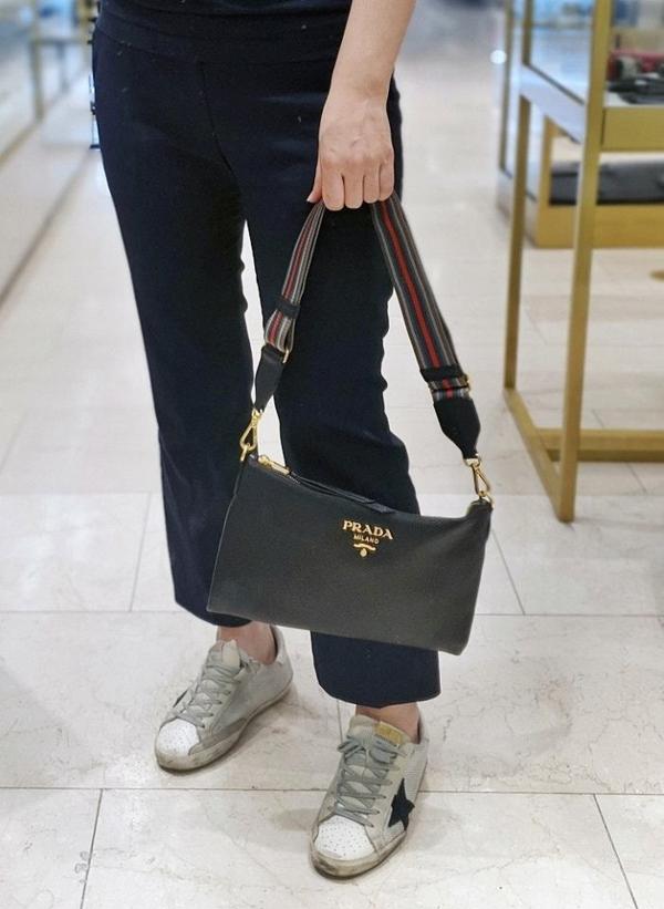 프** 고급 비텔로 다이노 투스트랩 크로스백