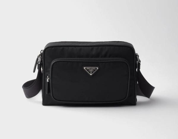 프** 리나일론 및 사피아노 가죽 숄더 백