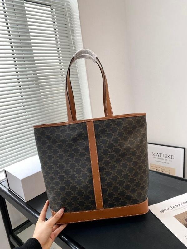 셀** 트리오페 캔버스 미디엄 카바스 숄더백 탄