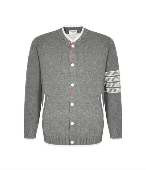 톰* 닷로고 니트 버튼자켓