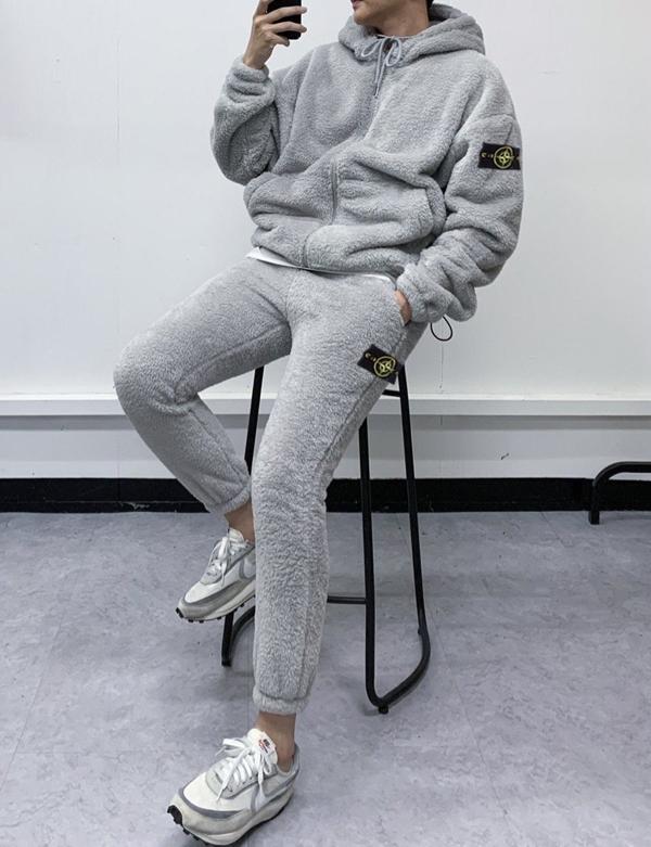 스* 양털 후드집업 트레이닝세트