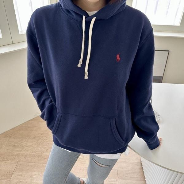 폴* 기모 후드 스웨트 셔츠