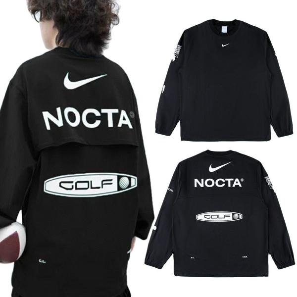 나** x 드레이크 녹타 골프 크루넥 탑 (블랙)