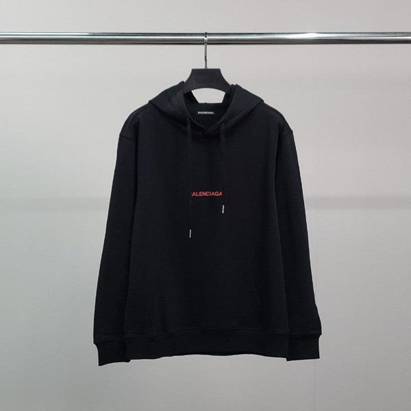 발**** 레드레터링 코튼 후드티