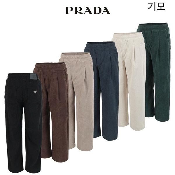 프** 융본딩 코듀로이 와이드 핀턱 팬츠