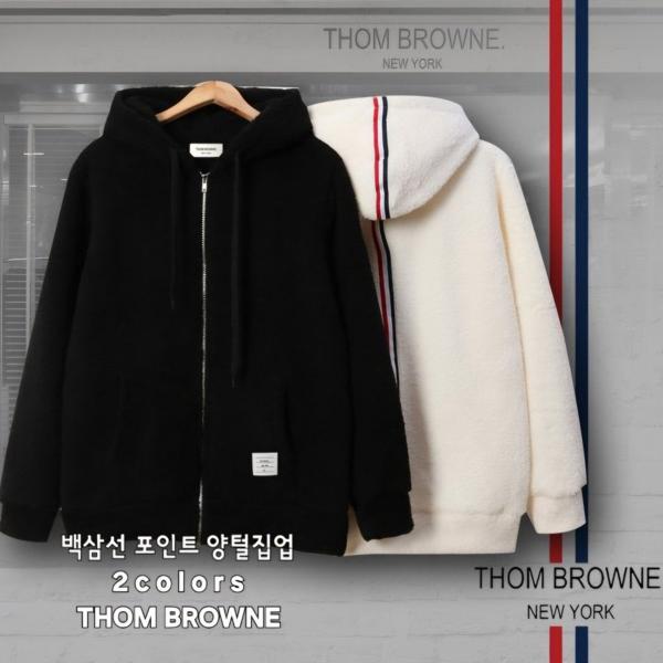 톰* 백 삼선 포인트 양털집업