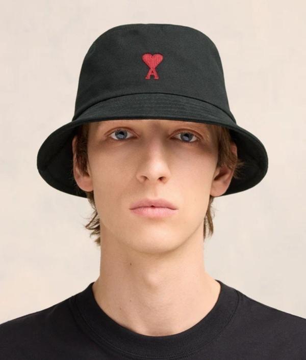 아* A 하트자수 버킷햇