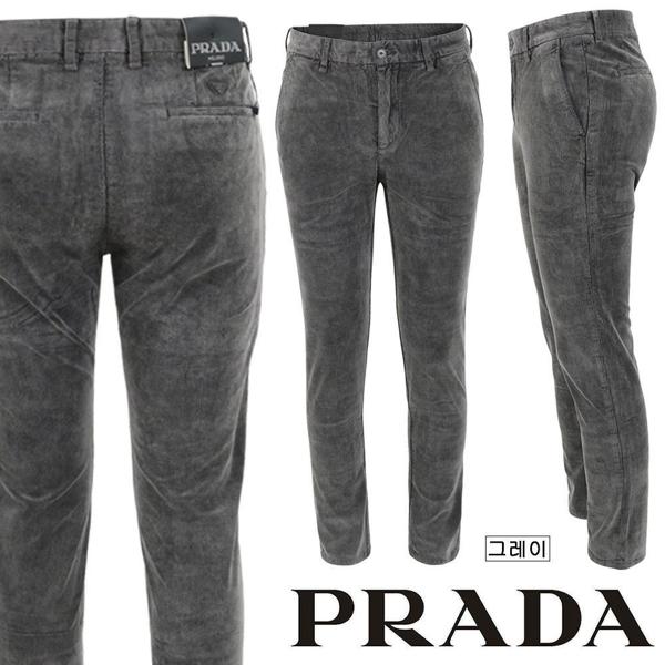 프** 클래식 미니 스틸 골덴 그레이 팬츠 골덴 코튼 원단