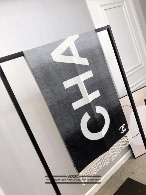 샤* 그라데이션 빅로고 빅 머플러