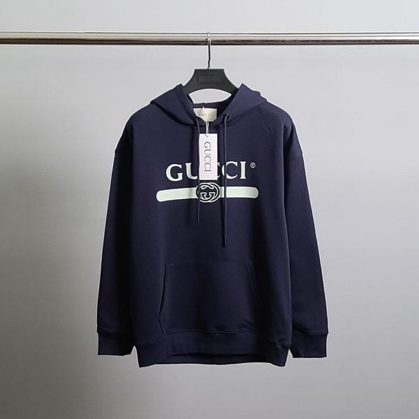 구* 베이직 띠로고 코튼 후드티