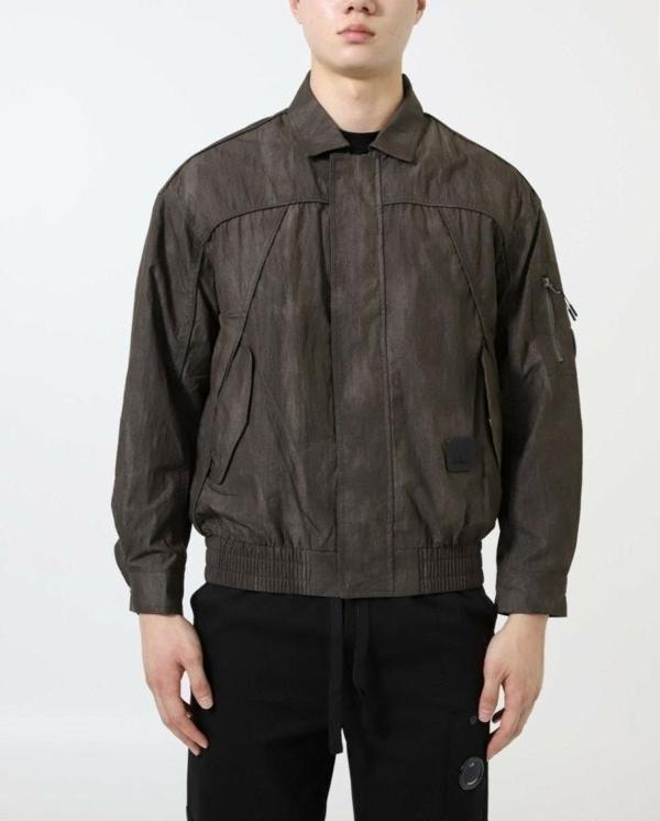 C* 컴퍼니 커브드 밸리 크랙 워시드 블루종 자켓