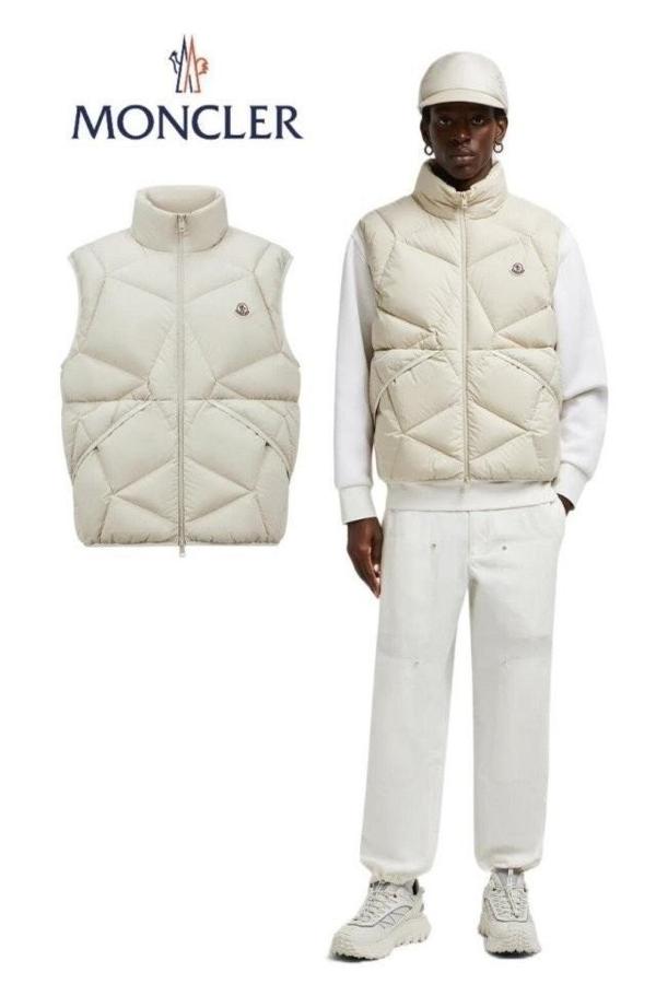 벤다벨 그래픽 퀼팅 다운 패딩 조끼 베스트