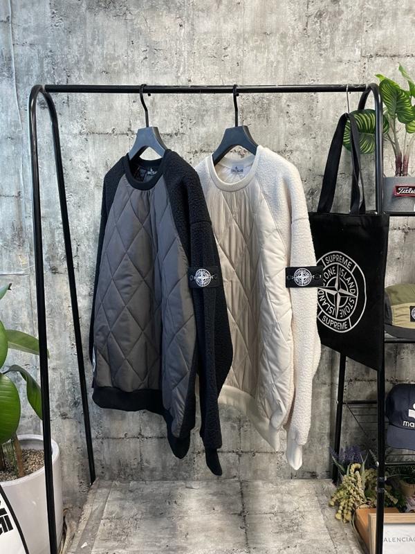 스* 퀼팅후리스 맨투맨