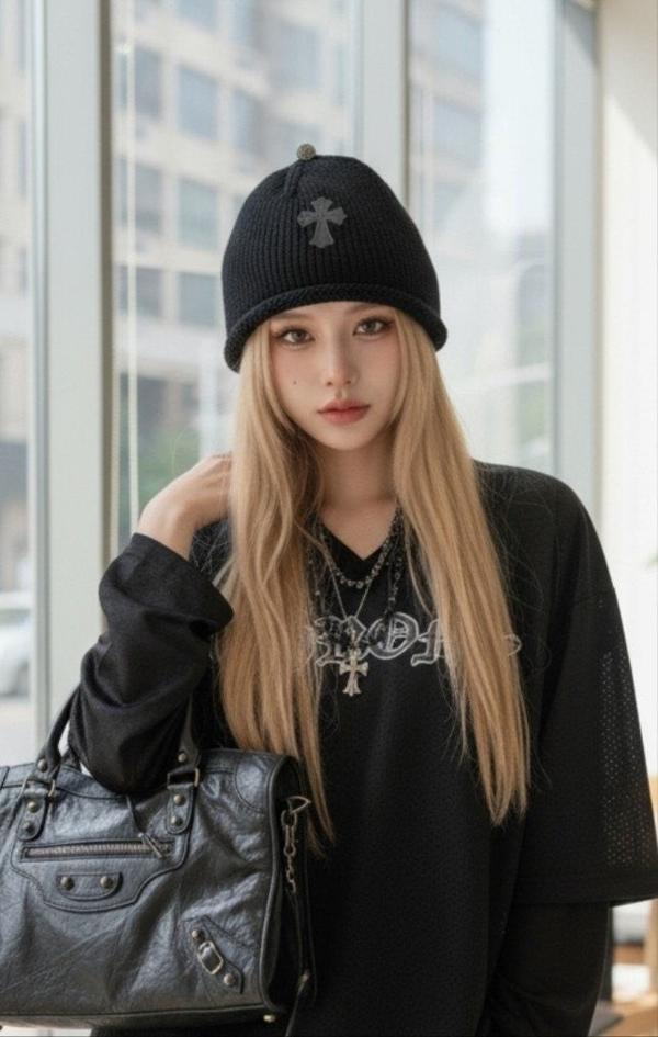 크* 크로스 레더패치 울비니수입풀(남녀공용)