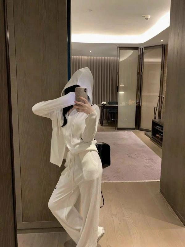 디* 자수로고 패턴후드집업세트